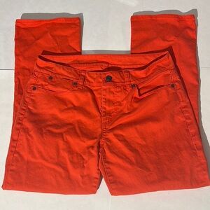 Talbots Signature Crop Flare sz 6 or 28 colored denim jeans